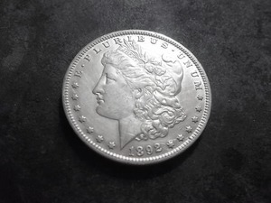 1892 O Morgan Silver Dollar