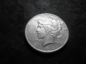 1924 S Silver Peace Dollar
