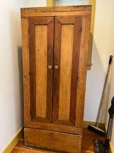 Beyond Gorgeous &amp Rare Antique Primitive Oversized Wood Kitchen Cupboard Cabinet With Extra Large Drawer - Oh My I Sooo Love This Piece &amp So Much Storage&nbsp Phenomenal