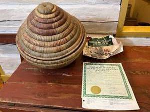 WOW Fantastic Museum Quality Tribal Hopi Native American Colorful 13 Woven Coil Basket With Lid From The Sherman Holbert Collection - Comes With Authenticity Papers...