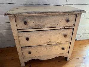 Antique Wooden Clothes Drawer Dresser