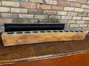 RARE Large Authentic Antique Primitive Wood Sugar Or Candle Making Molds - 12 Impressions