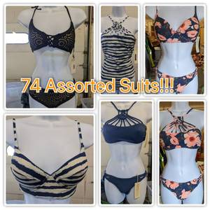 74 Assorted Tori Praver & Cleobella Bathing Suits- XS-XL ALL NEW With Tags