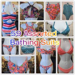 59 Assorted Tori Praver & Clean Water Bathing Suits-XS-XLALL New With Tags