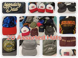 20 Assorted Hats-All New With Tags