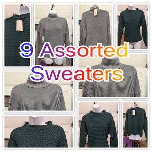 9 Sweaters Brand New With Tags $300 Value