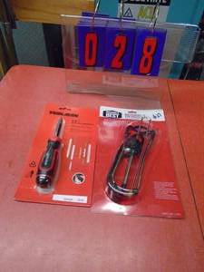 lot 28 image: New automotive stethescope & multi bit screwdriver. As shown.
