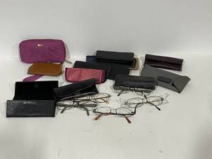 lot 54 image: Reading Glasses and Cases