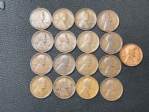 17 Lincoln Wheat Cents