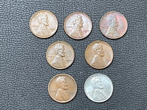 7 Lincoln Cents