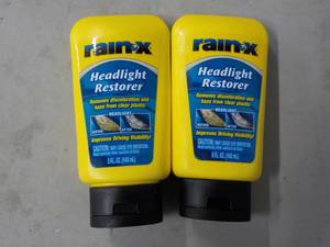 2 Rain-X Headlight Restorer...