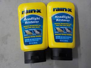 2 Rain-X Headlight Restorer...