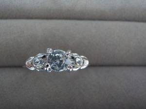 Cubic Zirconia Ring with Rhinestone...