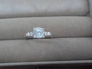 Cubic Zirconia Ring with Rhinestone...