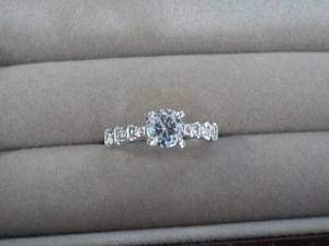 Cubic Zirconia Ring with Rhinestone...