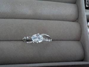 Cubic Zirconia Ring with Rhinestone...
