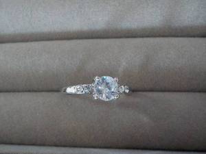 Cubic Zirconia Ring with Rhinestone...