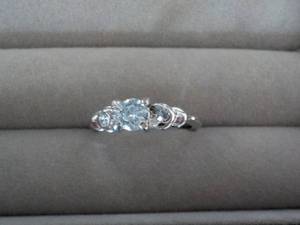 Cubic Zirconia Ring with Rhinestone...