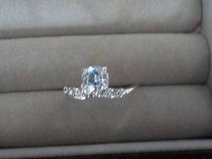 Cubic Zirconia Ring with Rhinestone...