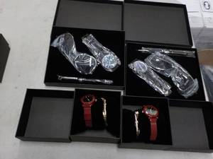 4 Gift Sets, 2 Watch, Sunglasses an...