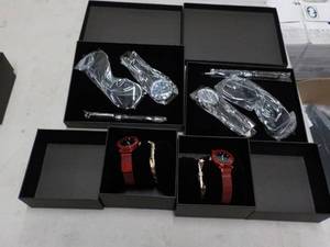 4 Gift Sets, 2 Watch, Sunglasses an...