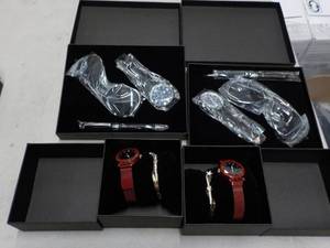 4 Gift Sets, 2 Watch, Sunglasses an...