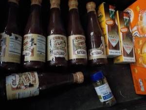 Lot of Tabasco Sauce and Food...