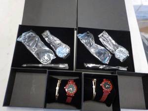4 Gift Sets, 2 Watch, Sunglasses an...