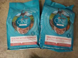 2 Bags Purina One Cat Food...