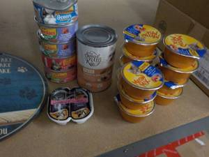 Variety of Cat food...