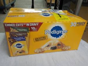 Box of Pedigree Dog Food Pouches...