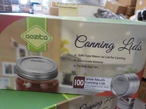 Box of Oozito 100 Wide Mouth Cannin...