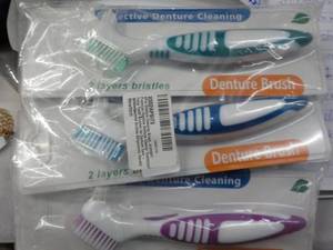 6 Denture Cleaning Brushes...