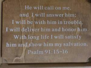 Psalm 91 Wood Sign -ready to hang...