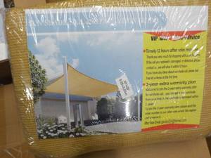 10 ft x 10 ft Sun Shade Sail...