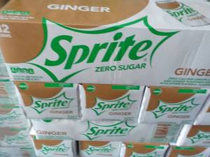 4 - 12 Pkgs Sprite Ginger Zero Suga...