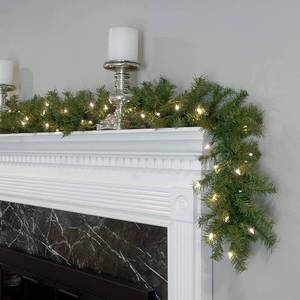 National Tree Company 9 Norwood Fir Garland, Pre-Lit Clear Lights