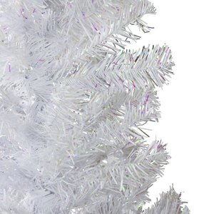 4 White Iridescent Pine Artificial Christmas Tree - Unlit