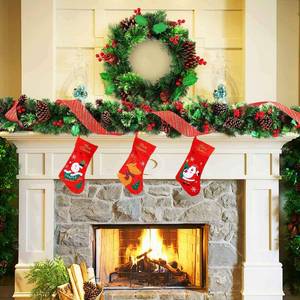 All-in-One Box Christmas Decorations for Fireplace, Stair Railing, More