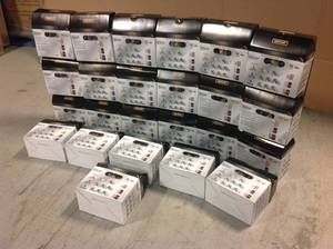 lot 18 image: Lot of 24 Boxes of Brandywine Stainless Steel Single Cylinder Keyed Entry Project Pack by Defiant Customer Returns See Pictures