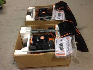 lot 30 image: Lot of 2 Assorted 21 in. 170cc OHV Walk Behind Gas Push Mower 3-in-1 Mulch, Side Discharge, and Rear Bag by YARDMAX Costumer Returns See Pictures