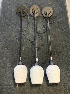 lot 6 image: Lot of Three Modern Lights Approximately 34 inches Tall