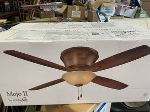lot 30 image: 52 Inch Minka Mojo 2 Ceiling Fan $174.95 Retail