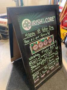 lot 36 image: Two Sided Restaurant Bar Sign 24 x 35 inches