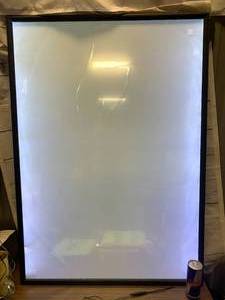 lot 37 image: Lighted Poster Board Framed 29 X 41 inches