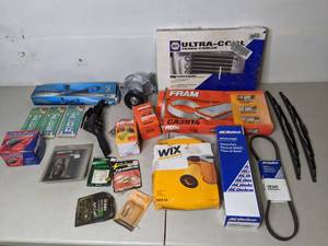 lot 572 image: Lot of Auto Parts Accessories FRAM, AC Delco, Duralast, Philips and More - P