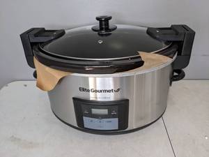 lot 154 image: Elite Gourmet 8.5-qt. Programmable Slow Cooker - N