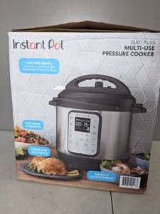 lot 120 image: New Instant Pot Duo Plus 9-in-1 Multi-Use Pressure Cooker - N