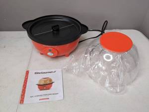 lot 135 image: Elite Gourmet 3-qt. Popcorn Popper - N