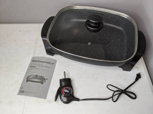 lot 165 image: Elite Gourmet XL Electric Skillet - N